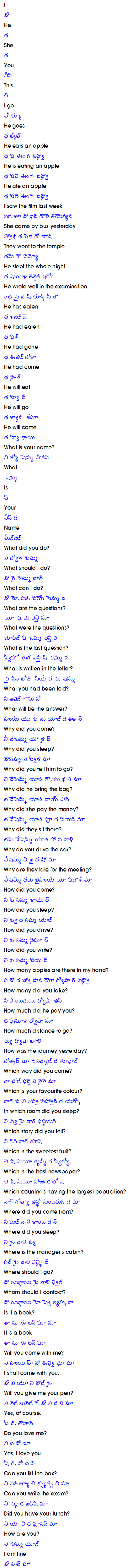 Learn Chinese through Telugu